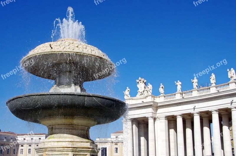 Rome Vatican Place St-pierre Statues