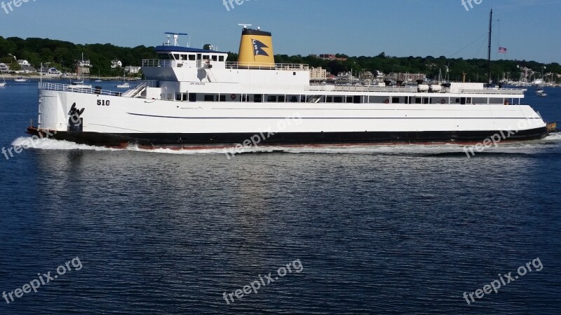 Long Island Ferry Ny Island Ocean