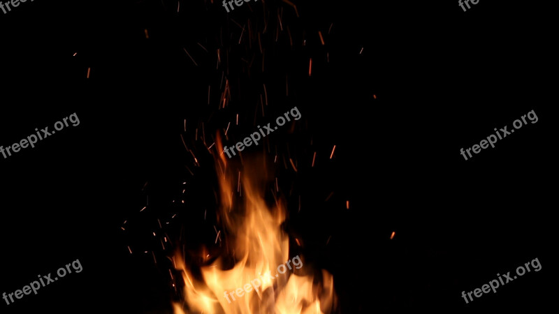 Fire Sparks Burning Danger Free Photos