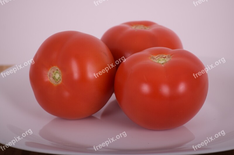 Tomato Vegetable Salad Plate Food