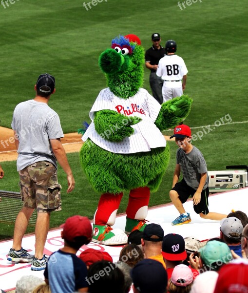 Phillie Phanatic Phillies Baseball Mascot Allentown