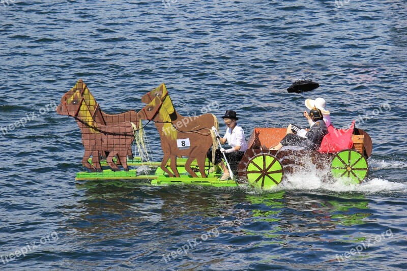 Bathtub Race Edersee Dam Northern Hesse Lake