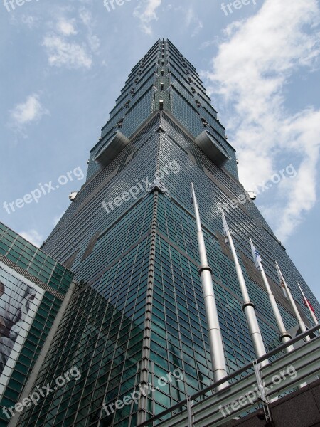 Taipei 101 Taiwan Skyscraper Free Photos