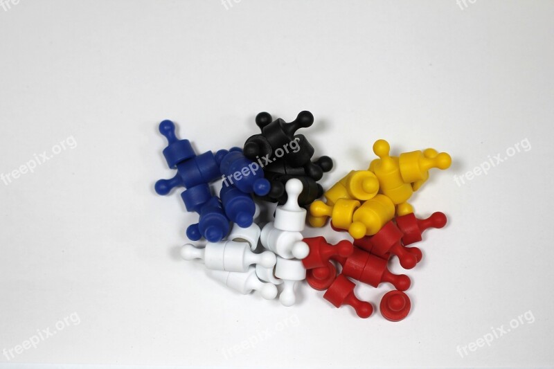 Magnets Colorful Black Blue Yellow