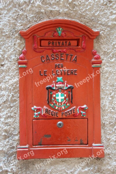 Mailbox Italy Post Box Letters