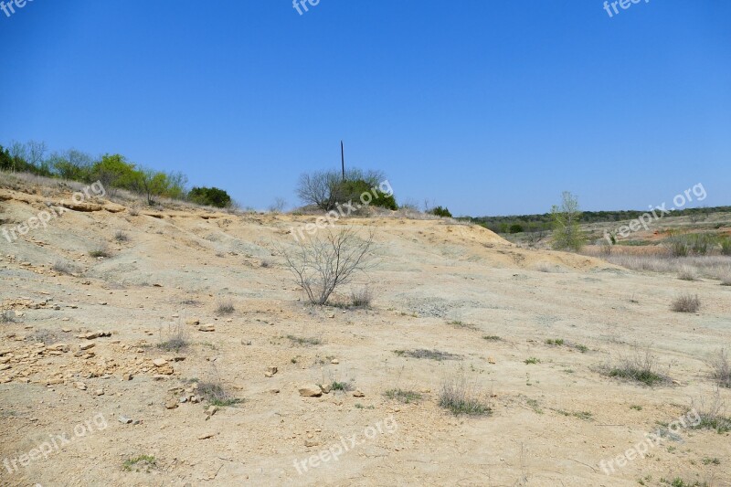 Texas Desert Landscape Rock Nature