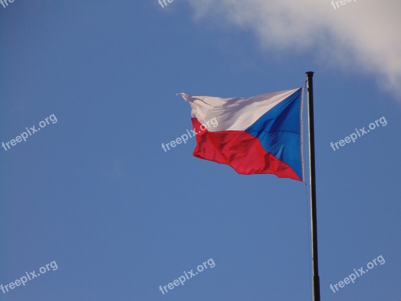 Czech Republic Czechia Flag Czech Bohemia