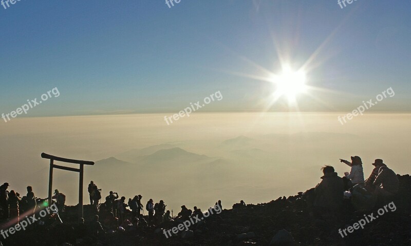 Mt Fuji The Sunrise Mountain Free Photos