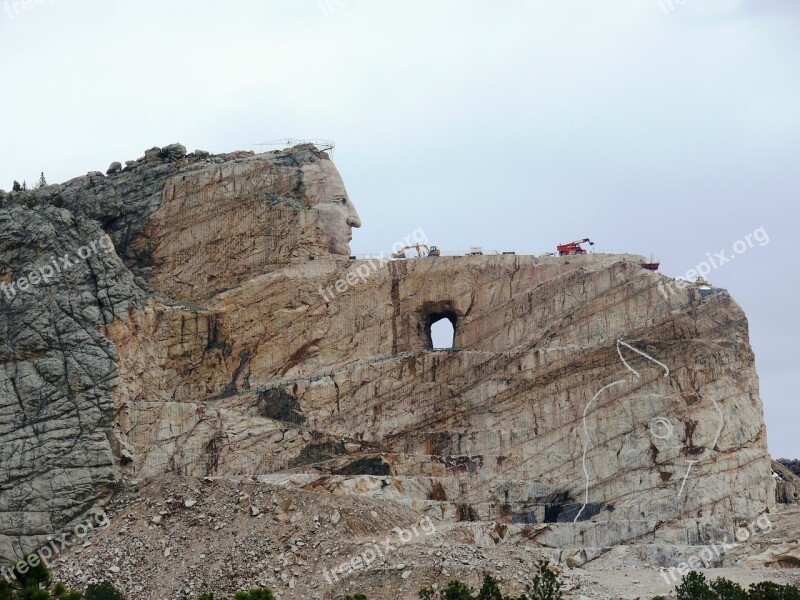 Crazy Horse Memorial Black Hills Monument Indians Art