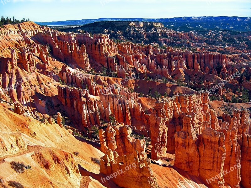 Bryce Canyon Usa Landscape America Panorama