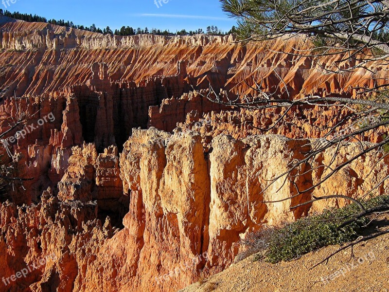 Bryce Canyon Usa Landscape America Panorama