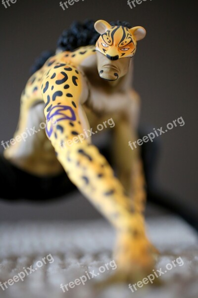 One Piece Manga Anime Figure Leopard