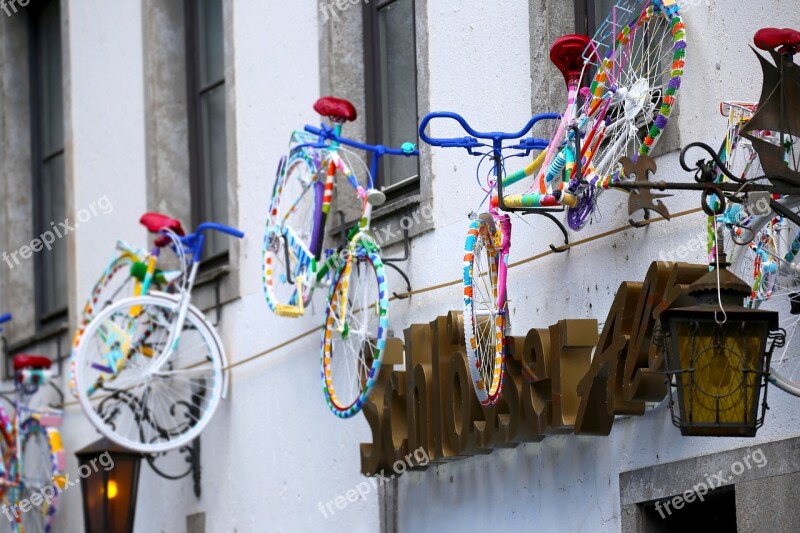 Bike Deco Wheel Bikes Colorful