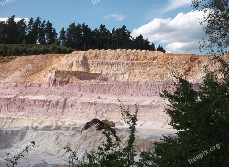 Sandpit Open Pit Mining Sand Color Layers Pit