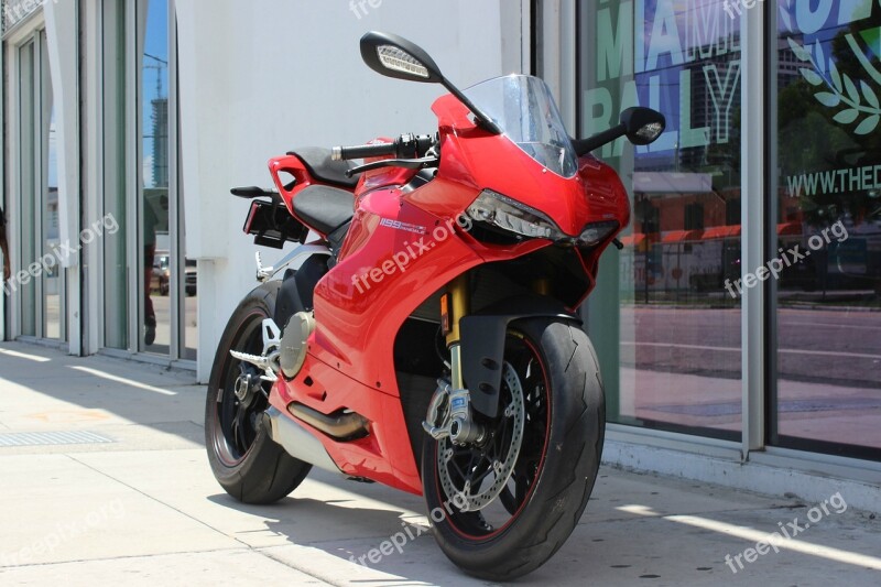 Ducati Motorcycle Bike Motorbike Motorcyclist