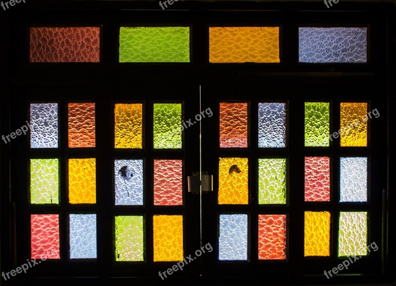 Window Stained Glass Glass Colors Colorful