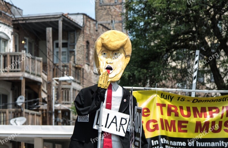 Donald Trump Liar Protest President Free Photos