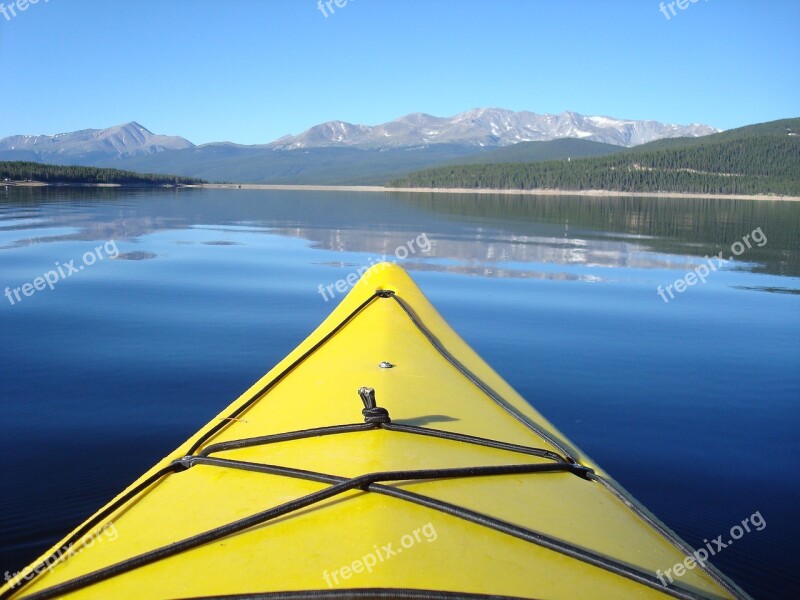 Kayak Boat Lake Kayaking Sport