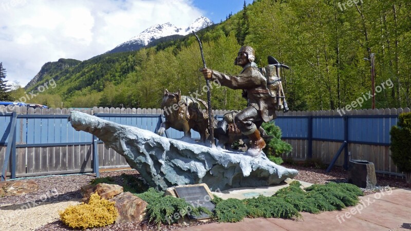 Skagway Garden Sculpture Alaska Free Photos