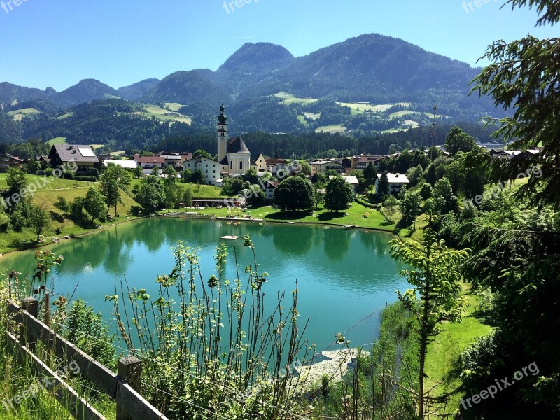 Reith Alpbach Valley Tyrol Kufstein Country Reither Lake