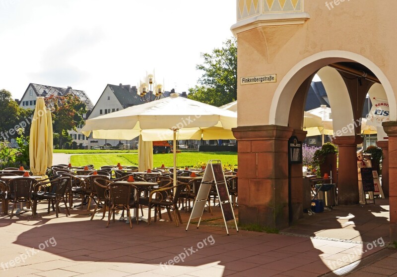 Cafe Ice Cream Parlor Pastry Shop Outside Catering Parasol