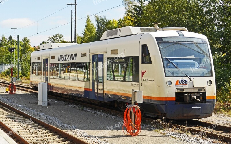 Diesel Railcar Private Railway Ortenau-s-bahn Offenburg Train Station Freudenstadt