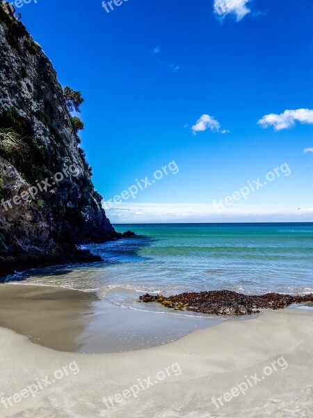 New Zealand Landscape Alps Mountain Lake