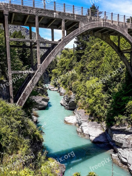 New Zealand Landscape Alps Mountain Lake