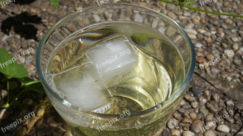 Water Glass Ice Cubes Glass Drinking Glass Drinking Cup