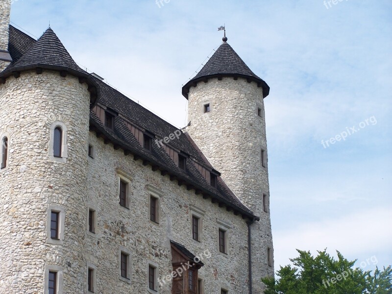 Castle Restored Bobolice Poland Free Photos