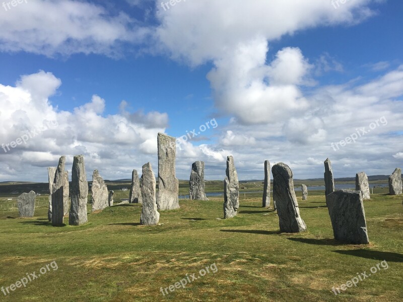 Standing Stones Isle Of Lewis Scotland Celtic Callanish