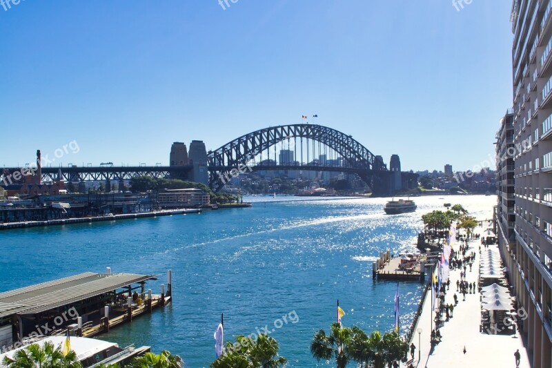 Bridge Sydney Harbour Ferries Wharf Landmark