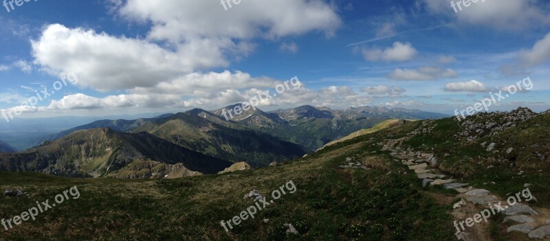 Tatry Mountains The High Tatras Landscape Nature