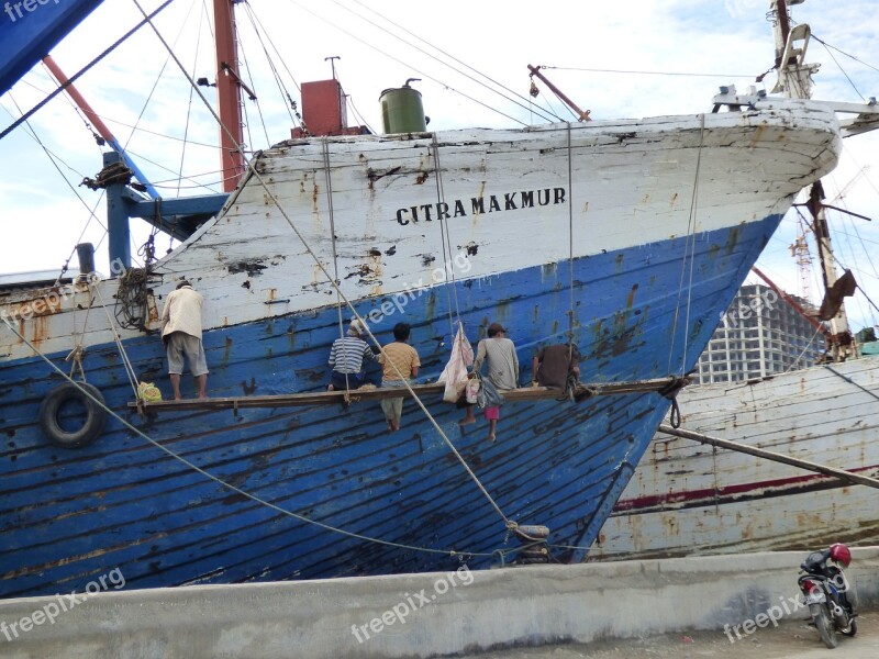 Jakarta Indonesia Schooners Port Free Photos