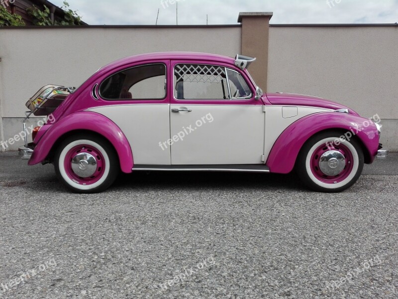 Beetle Pop Pink Vw Summer