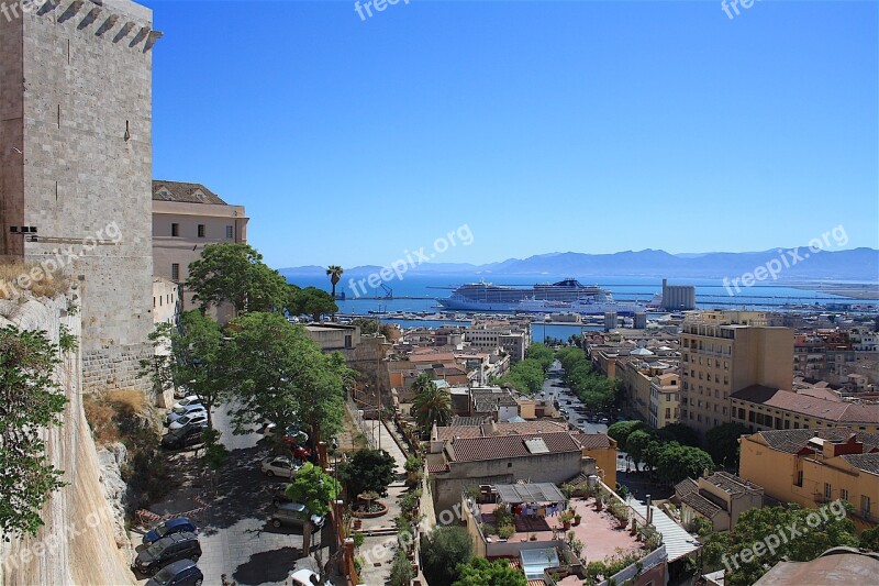 Cagliari Bastione Santa Croce Porto Free Photos