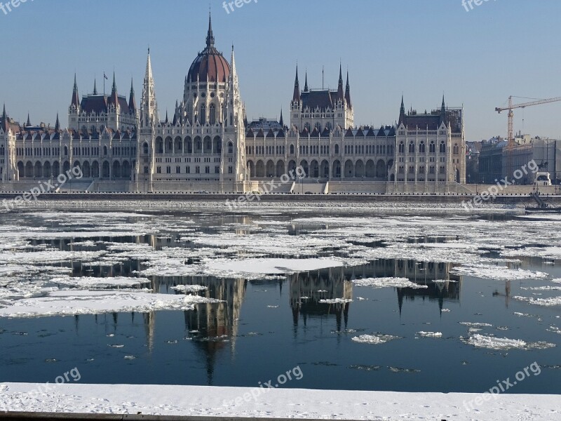 Hungarian Parliament Building Parliament Budapest Hungary Capital