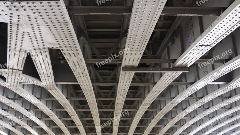 Bridge Girders Steel Structure Free Photos