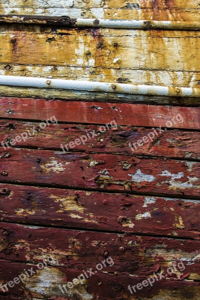 Texture Peeling Paint Wood Boat Free Photos