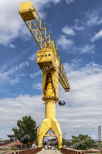 Crane Giant Metal Yellow Free Photos