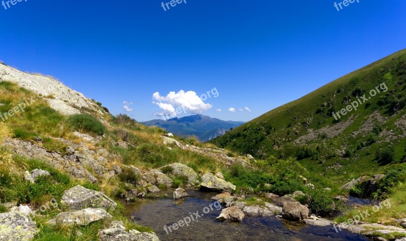 Mountain Source Nature Landscape Ariege