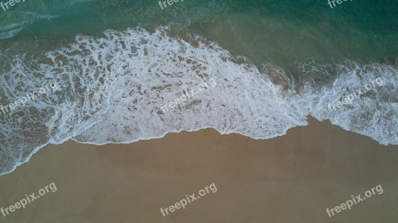 Beach Foam Drone Free Photos