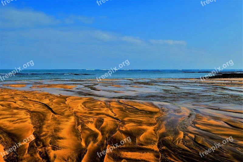 Beach Sand Water Atlantic Casablanca