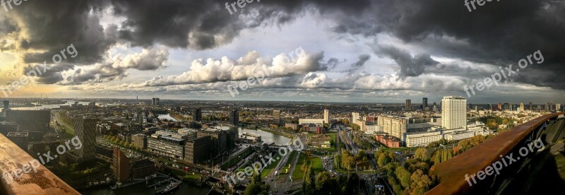 Rotterdam Netherlands Euromast Grand View Free Photos