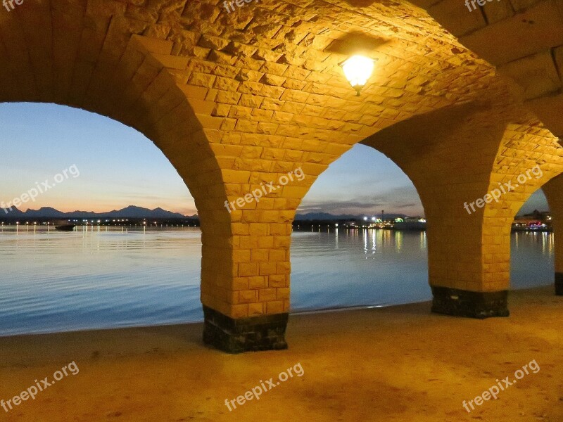 Ramadan Red Sea Reflections Sunset Free Photos