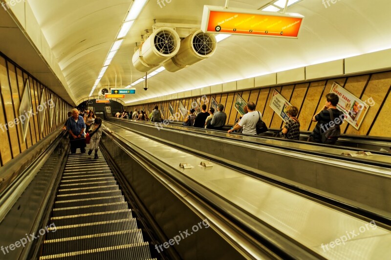 Budapest Metro Hungary Station Underground