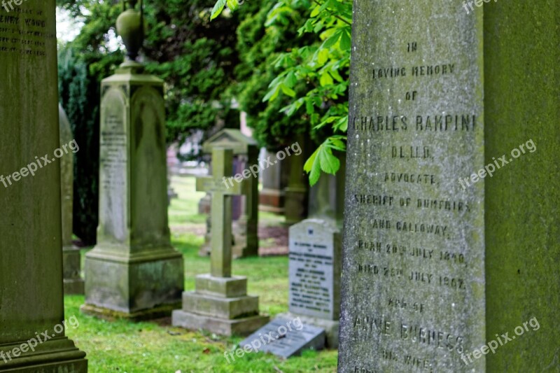 Dean's Garden Cemetery Edinburgh Scotland