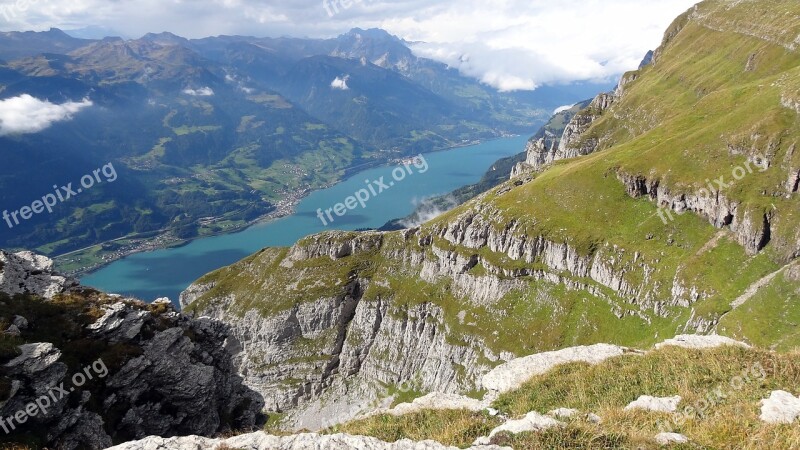 Switzerland Landscape Alps Alpine Scenery