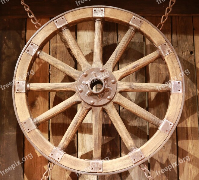 Wooden Wheel Wheel Old Wooden Wheels Wood