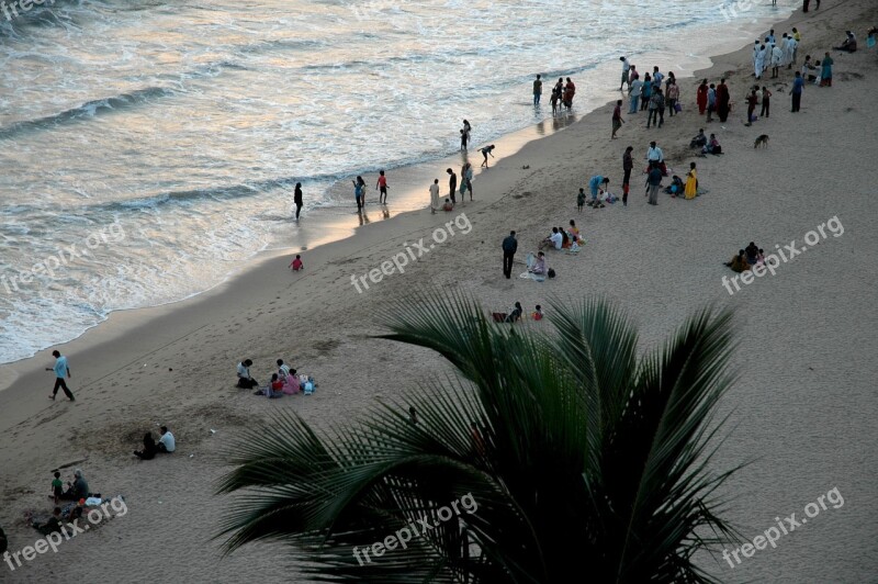 India Goa Beach Indians Sea